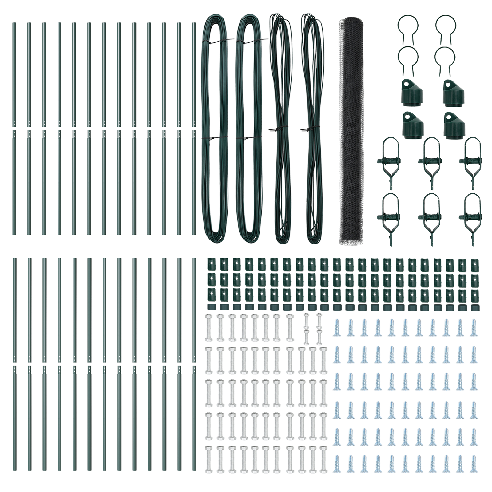Recinzione Esagonale Grigia 1,5x50 m in Acciaio