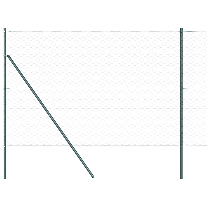 Recinzione Esagonale  Grigio 1,5x50 m Acciaio