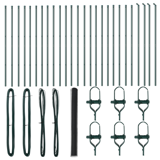 Recinzione Esagonale  Grigia 1,6x50 m Acciaio