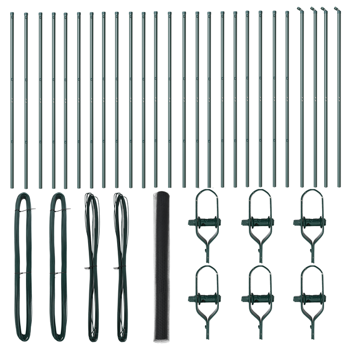 Recinzione Esagonale  Grigia 1,6x50 m Acciaio