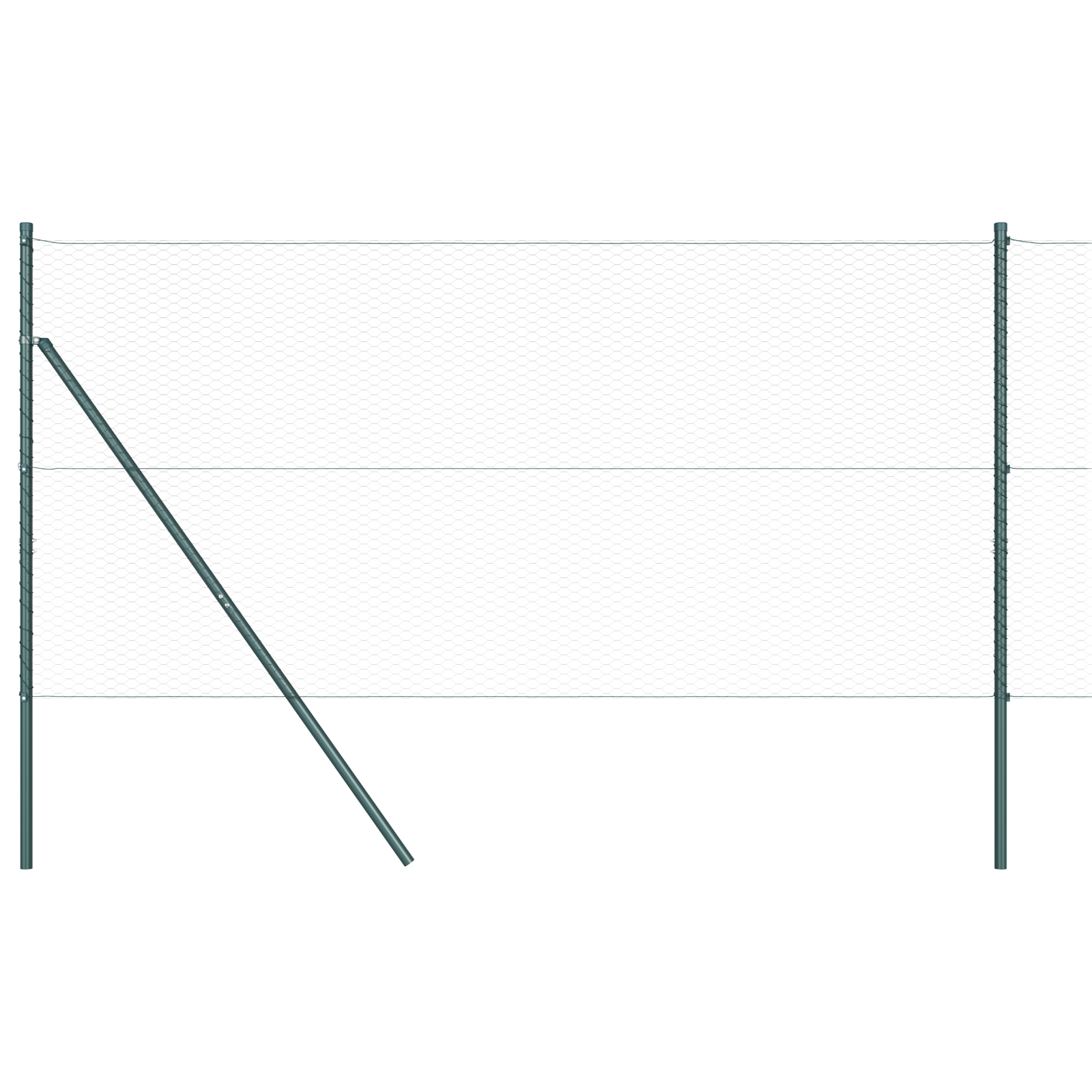 Recinzione Esagonale  Grigia 1x100 m Acciaio