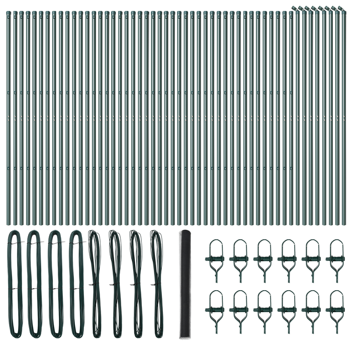 Recinzione Esagonale  Grigia 1.5x100 m in Acciaio