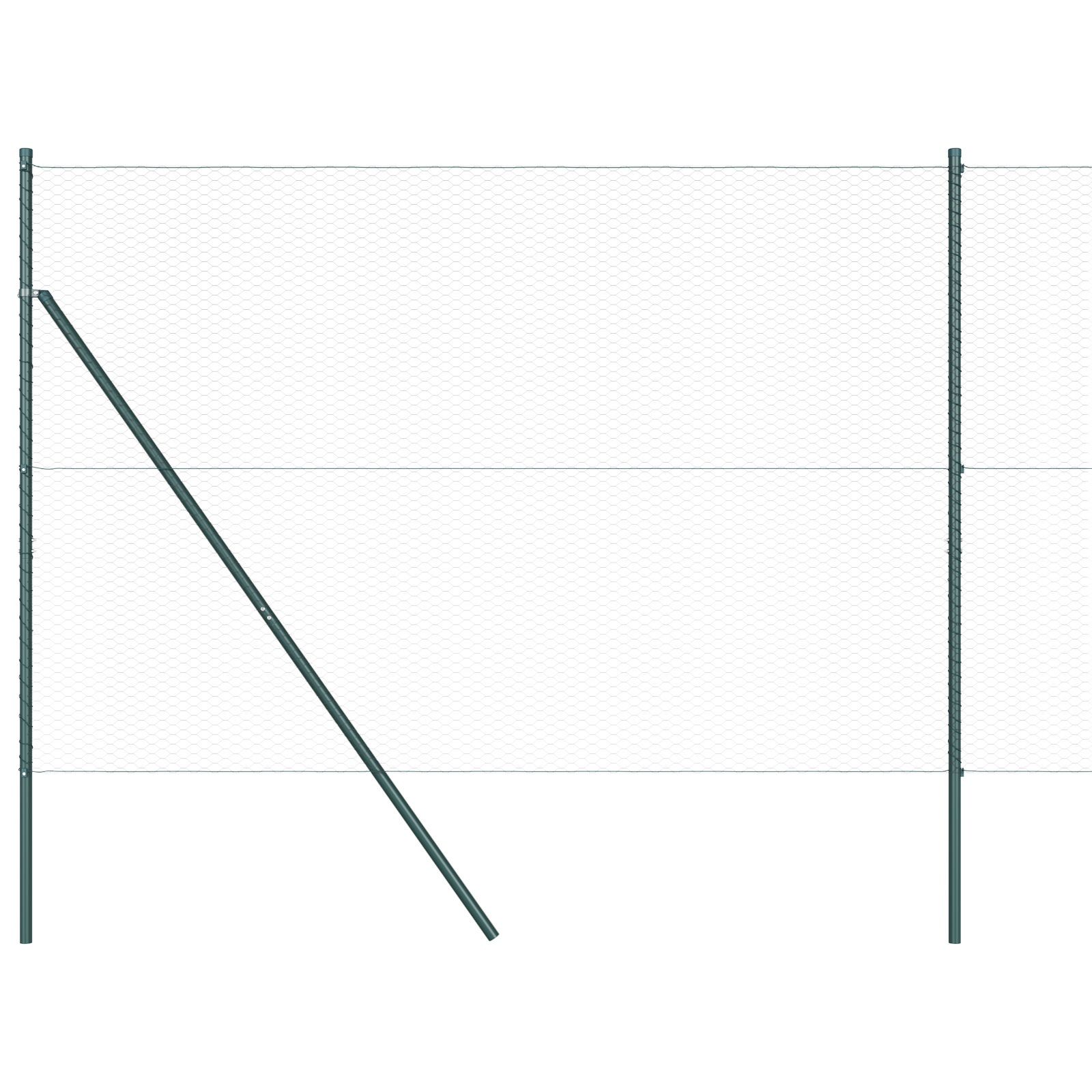 Recinzione Esagonale  Grigia 1.6x100 m Acciaio