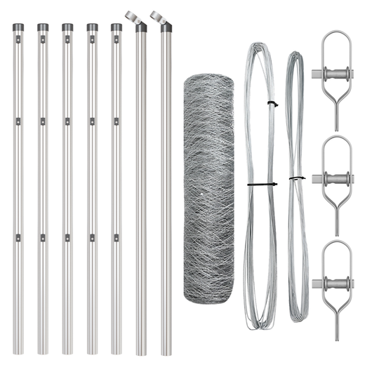 Recinzione Esagonale  0.8x10 m Acciaio Galvanizzato