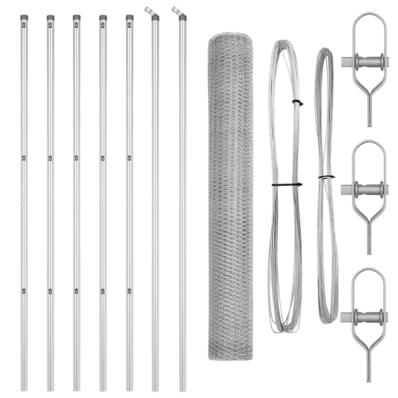 Recinzione Esagonale 1x10 m Acciaio Zincato
