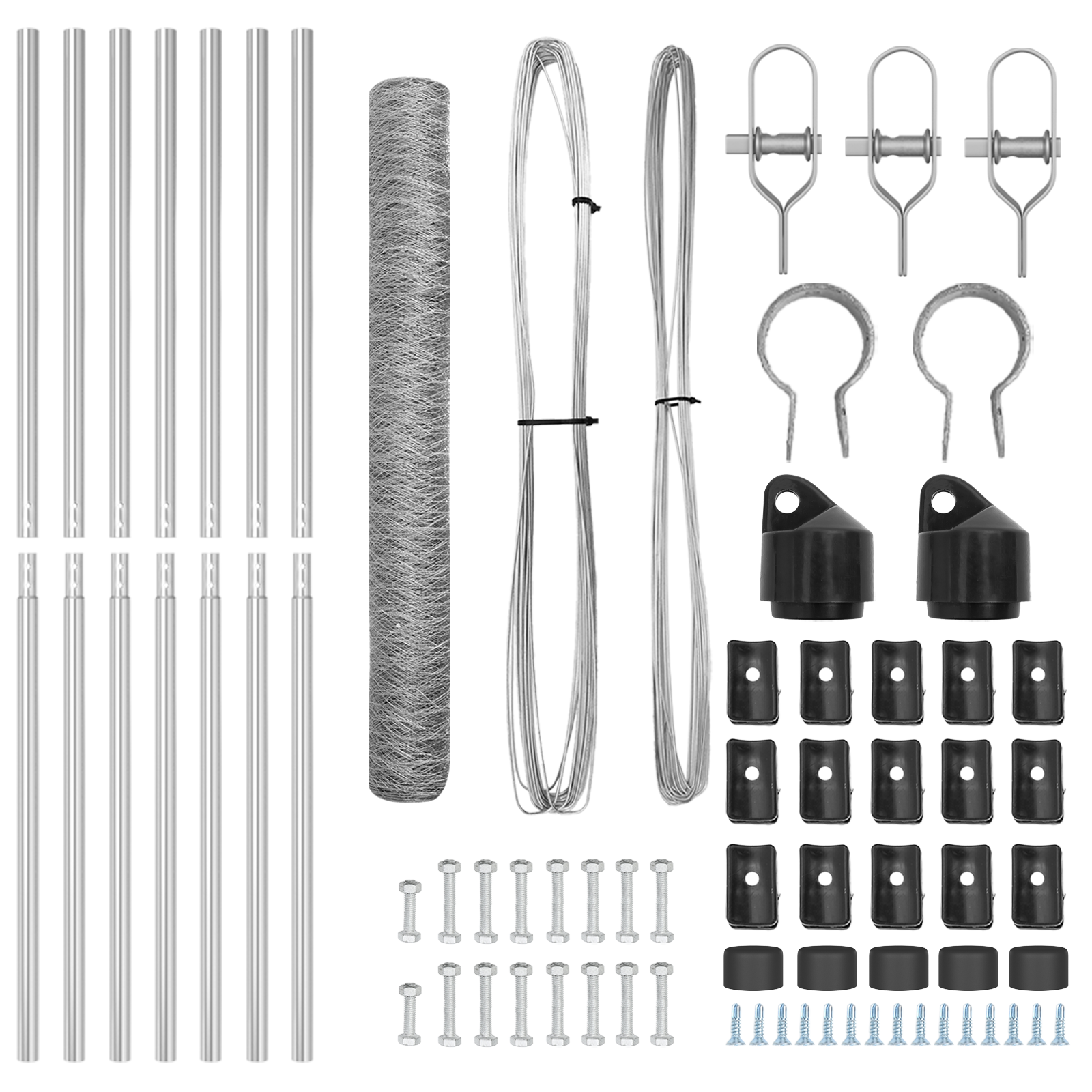 Recinzione Esagonale 1x10 m Acciaio Zincato