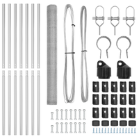 Recinzione esagonale  1,5x10 m in Acciaio Zincato