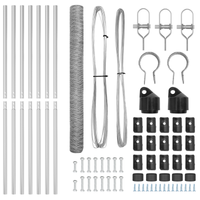 Recinzione esagonale  1.5x10 m Acciaio Zincato