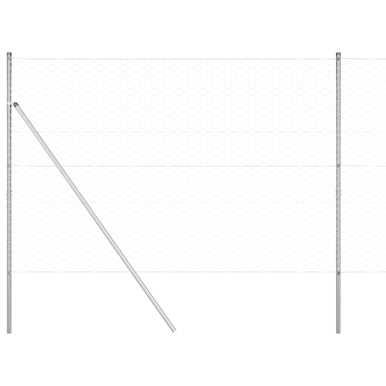 Recinzione Hexagon  1.6x10 m Acciaio Zincato