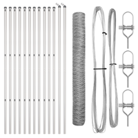 Set di Recinzioni Set di 2 Acciaio zincato 25 x 1,2 m Durevole
