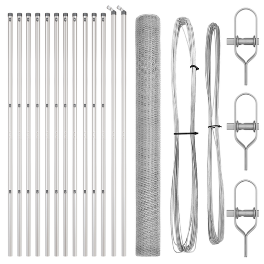 Recinzione esagonale  1,6x25 m in acciaio zincato