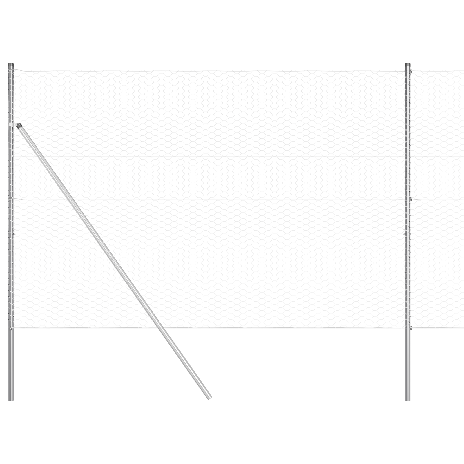 Recinzione Esagonale  1.6x25 m Acciaio Zincato