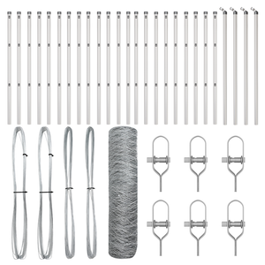 Recinzione Esagonale  0.4x50 m Acciaio Zincato