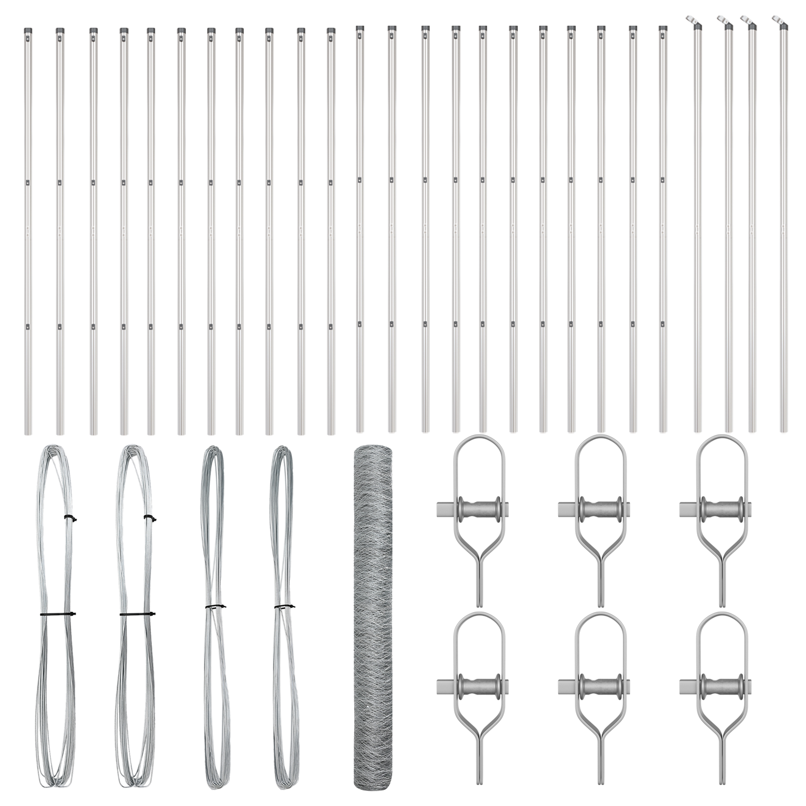 Recinzione Esagonale  1x50 m Acciaio Zincato