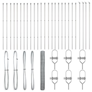 Recinzione Esagonale 1x50 m Acciaio Zincato