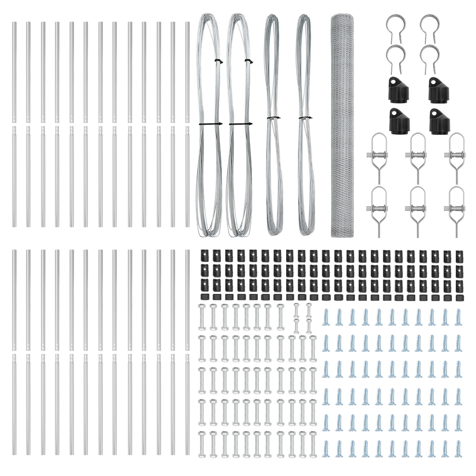 Recinzione esagonale  1.6x50 m in Acciaio Zincato