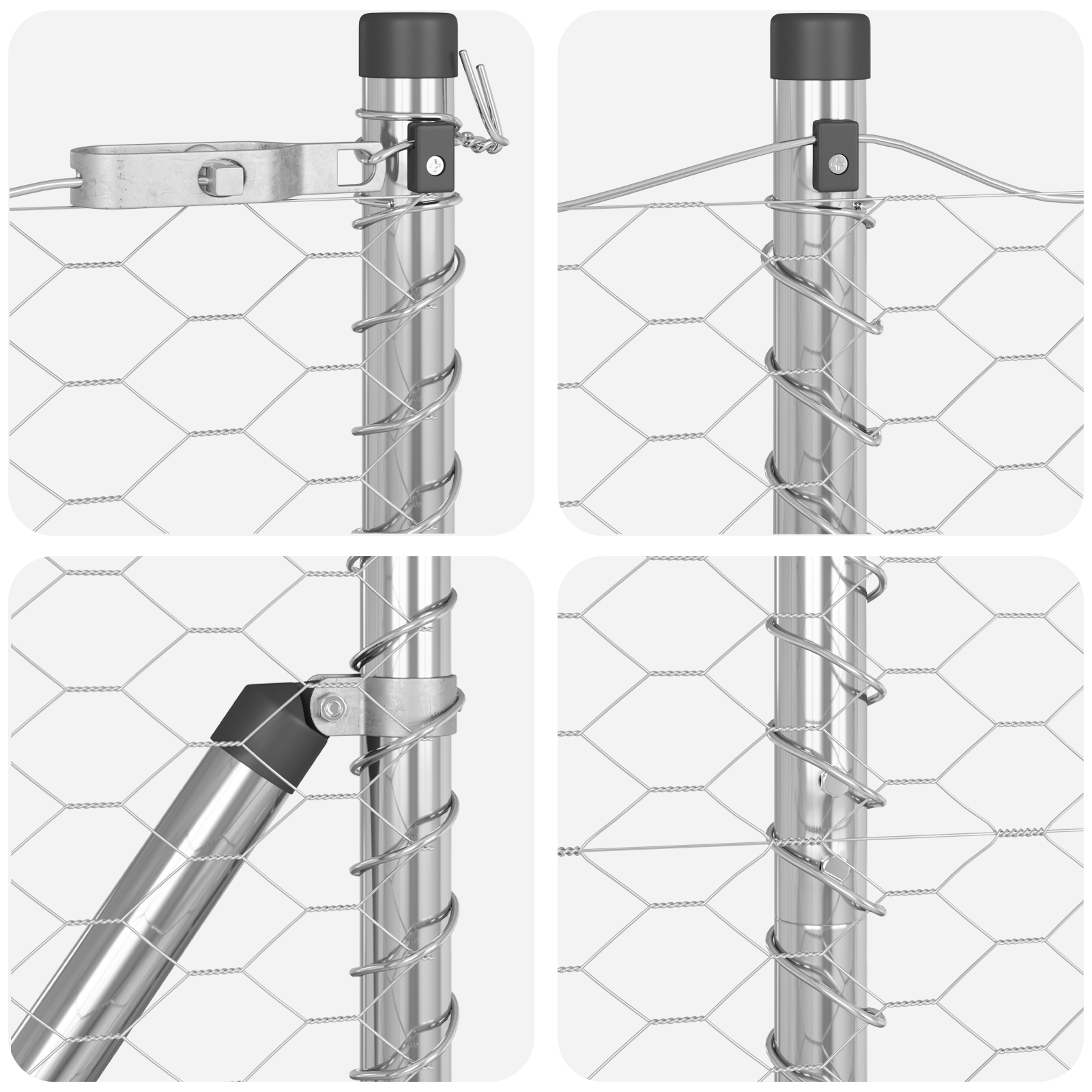 Recinzione Hexagon 1,6x50 m Acciaio Zincato