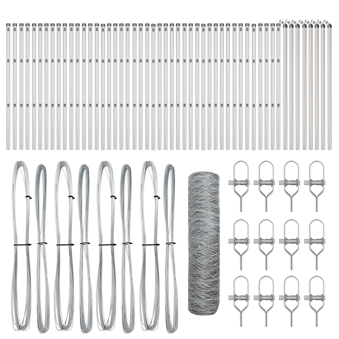 Recinzione Esagonale  0.4x100 m Acciaio Zincato