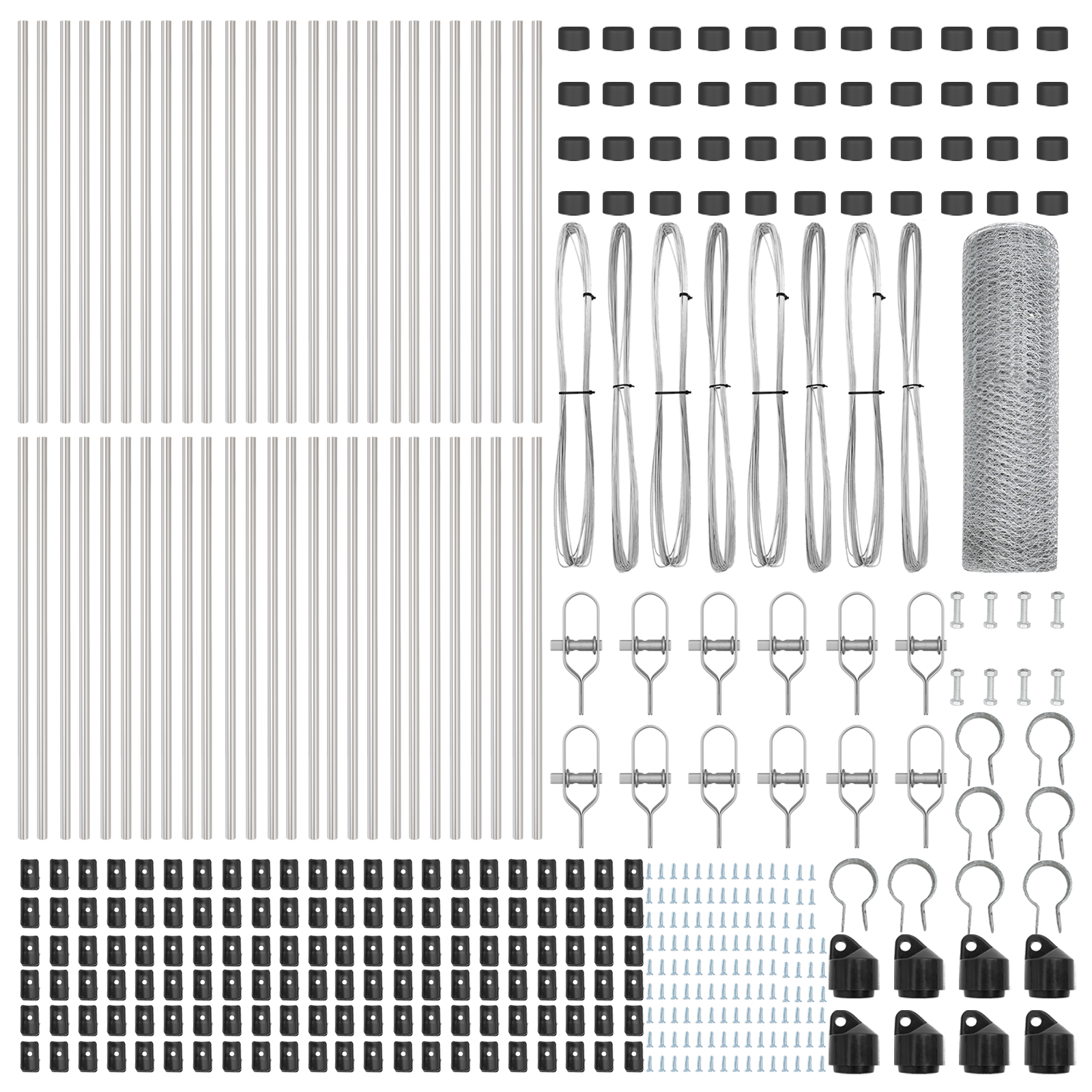 Recinzione Esagonale  0.5x100 m in Acciaio Zincato
