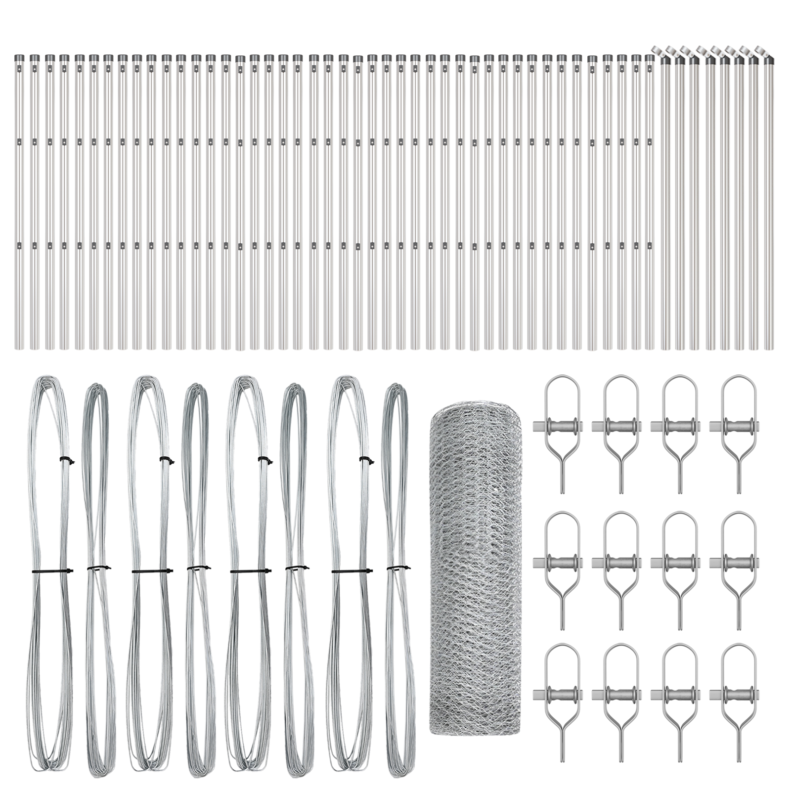Recinzione esagonale  0,6x100 m in acciaio zincato