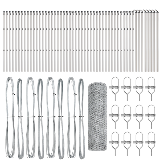 Recinzione esagonale  0,6x100 m in acciaio zincato