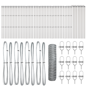 Recinto esagonale  0.6x100 m in acciaio zincato