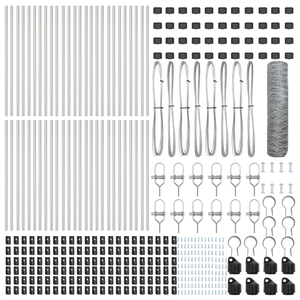 Recinto esagonale  0.6x100 m in acciaio zincato