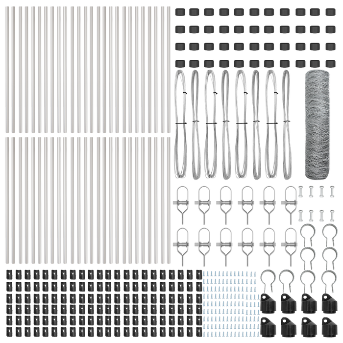 Recinto esagonale  0.6x100 m in acciaio zincato