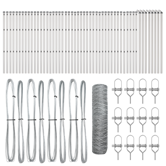 Recinzione Esagonale  0.8x100 m Acciaio Zincato