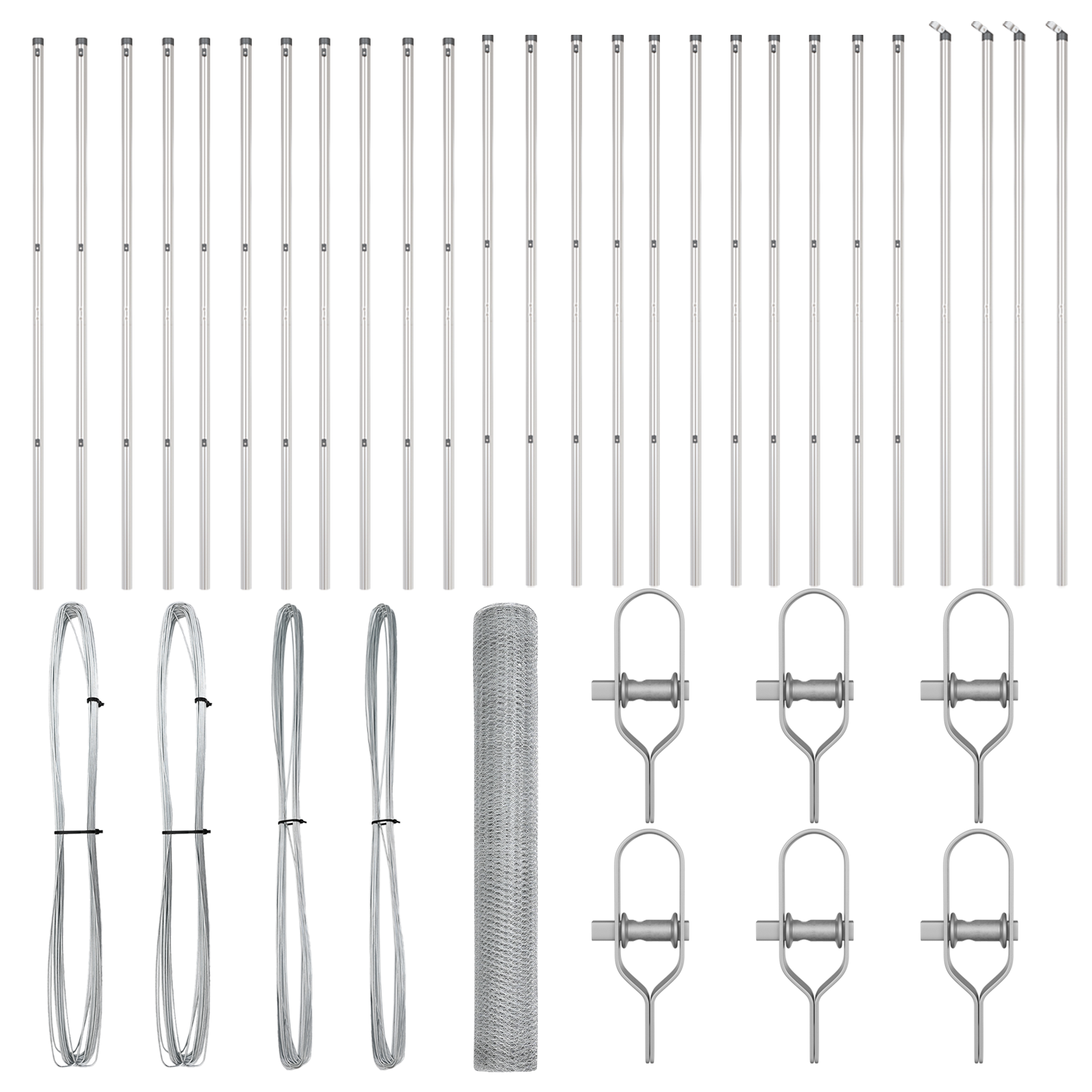 Recinzione Esagonale  1x100 m Acciaio Galvanizzato
