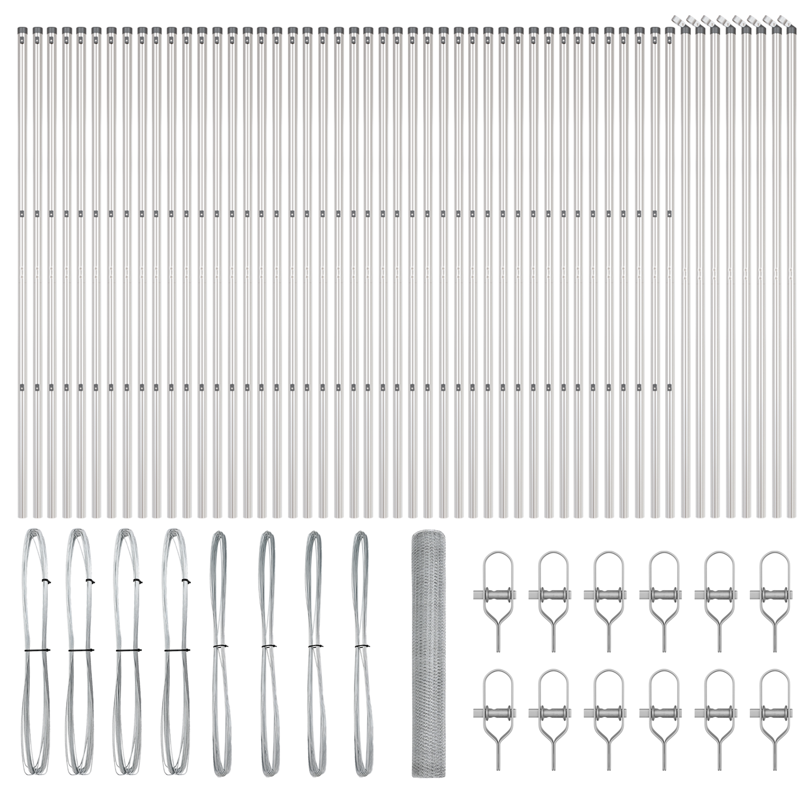 Recinzione Esagonale  1x100 m Acciaio Zincato