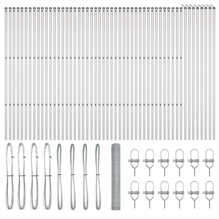 Recinzione Esagonale  1x100 m Acciaio Zincato