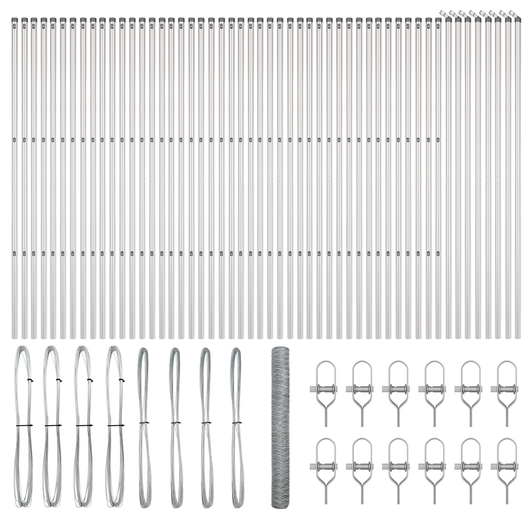 Recinzione Esagonale  1,2x100 m in Acciaio Zincato