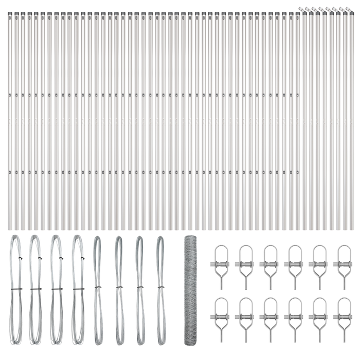 Recinzione Esagonale  1,2x100 m in Acciaio Zincato