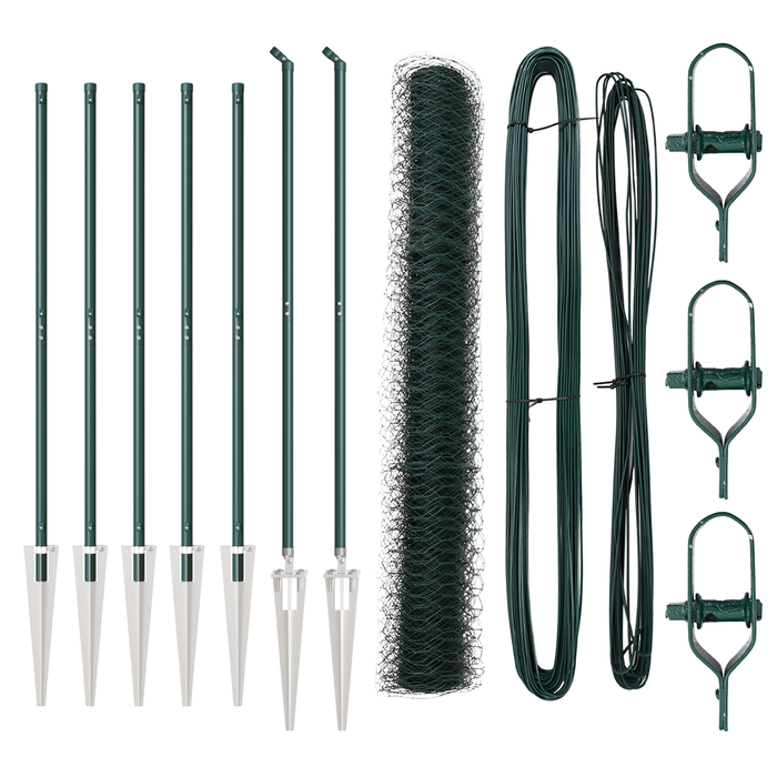 Recinzione Esagonale  Verde 1x10 m Acciaio