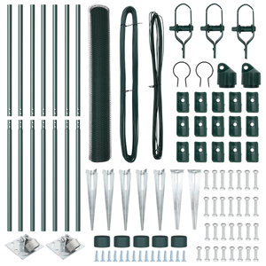 Recinzione Esagonale  Verde 1,4x10 m Acciaio