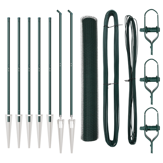 Recinzione Esagonale  Verde 1.4x10 m Acciaio