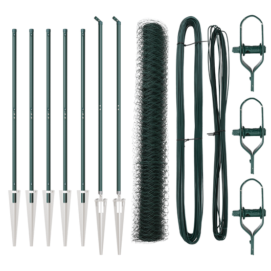 Recinzione Esagonale  Verde 1,4x10 m Acciaio