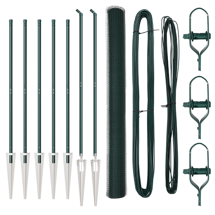 Recinzione Esagonale  Verde 1,5x10 m Acciaio