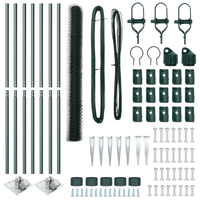 Recinzione Esagonale Verde 1.5x10 m in Acciaio