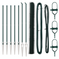 Recinzione Esagonale  Verde 1,5x10 m in Acciaio