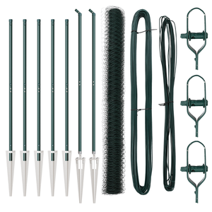 Recinzione Esagonale  Verde 1,5x10 m in Acciaio