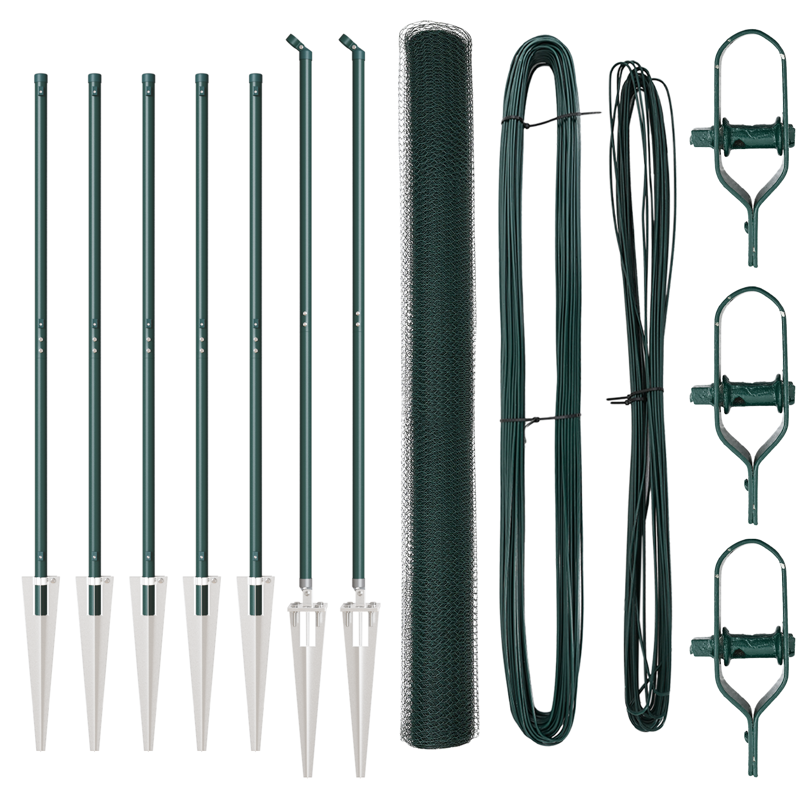 Recinzione Esagonale  Verde 1,6x10 m Acciaio