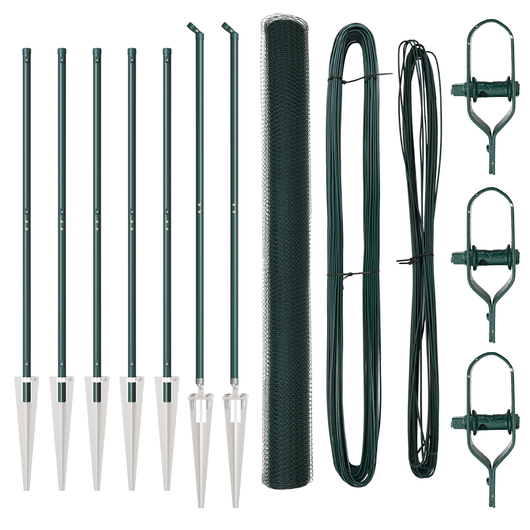 Recinzione Esagonale  Verde 1,6x10 m Acciaio