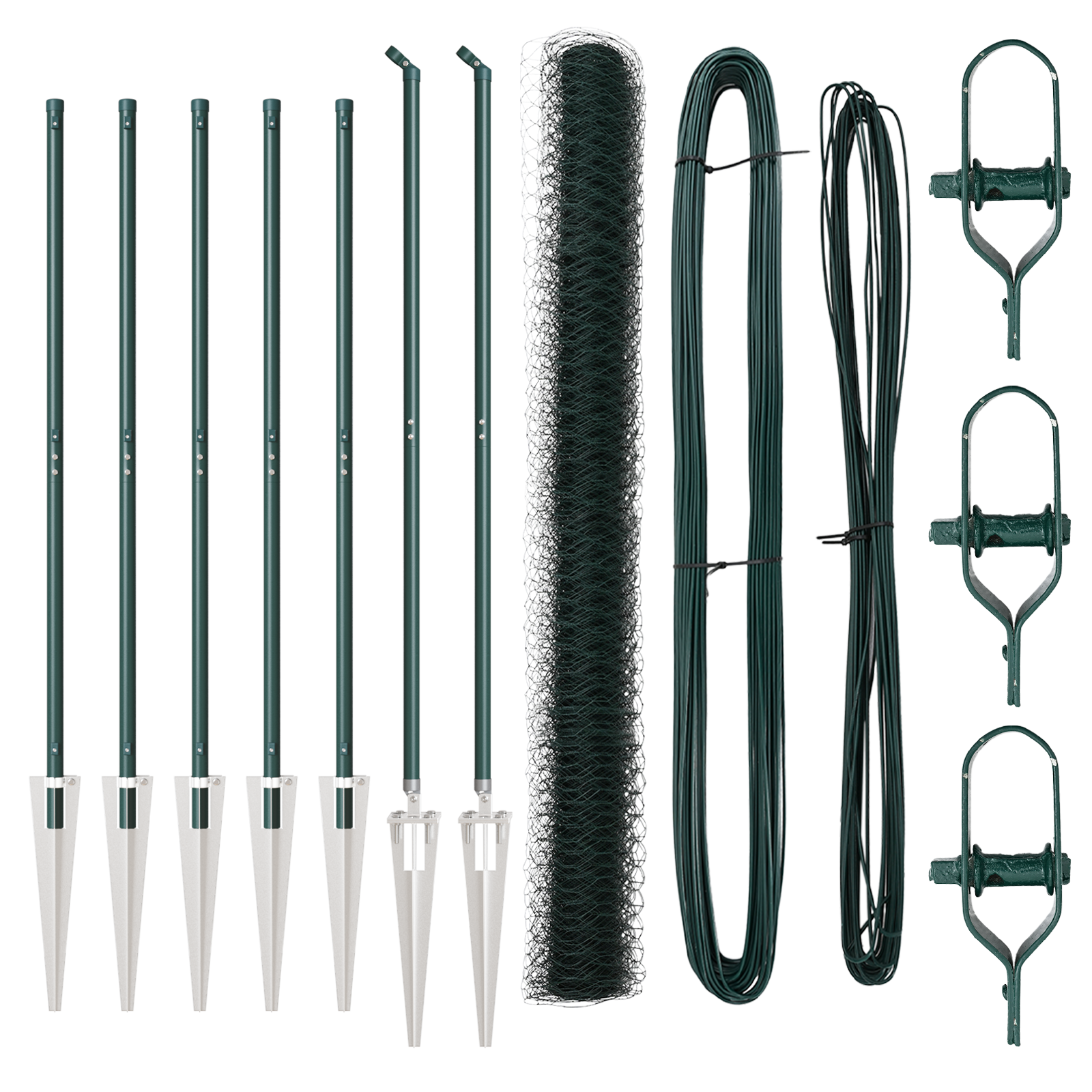 Recinzione Esagonale  Verde 1.6x10 m in Acciaio