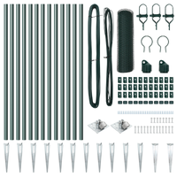 Recinto Esagonale  Verde 0.8x25 m Acciaio