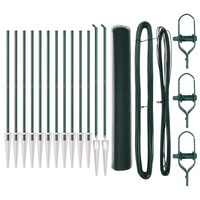 Set di Recinzioni Set di 2 Verde Scuro Metallo