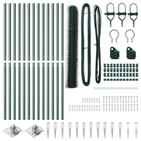 Set di Recinzione Set di 2 Verde Boschetto