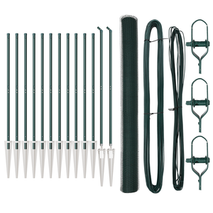 Set di Recinzioni Set di 2 Verde Metallo 25 x 1,5 m Durevole