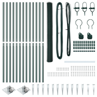Recinzione Esagonale  Verde 1,6x25 m Acciaio
